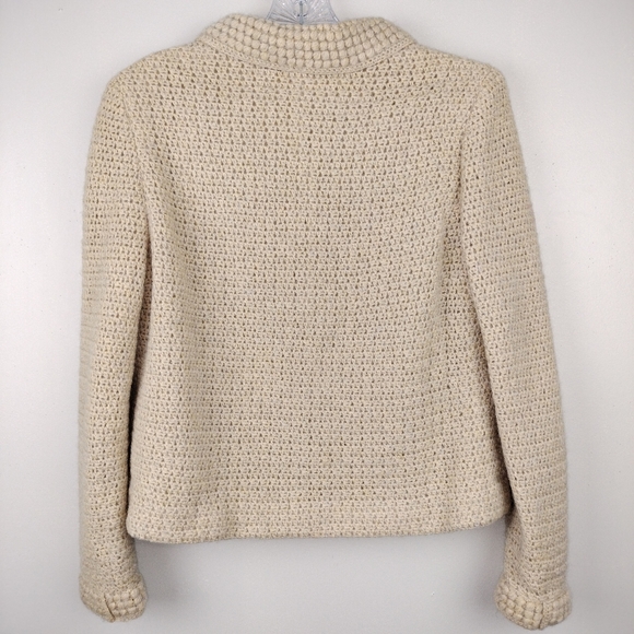 Vintage Philippe L. Gaulier Hand Crocheted Single Breasted Button Down Jacket - Picture 6 of 10